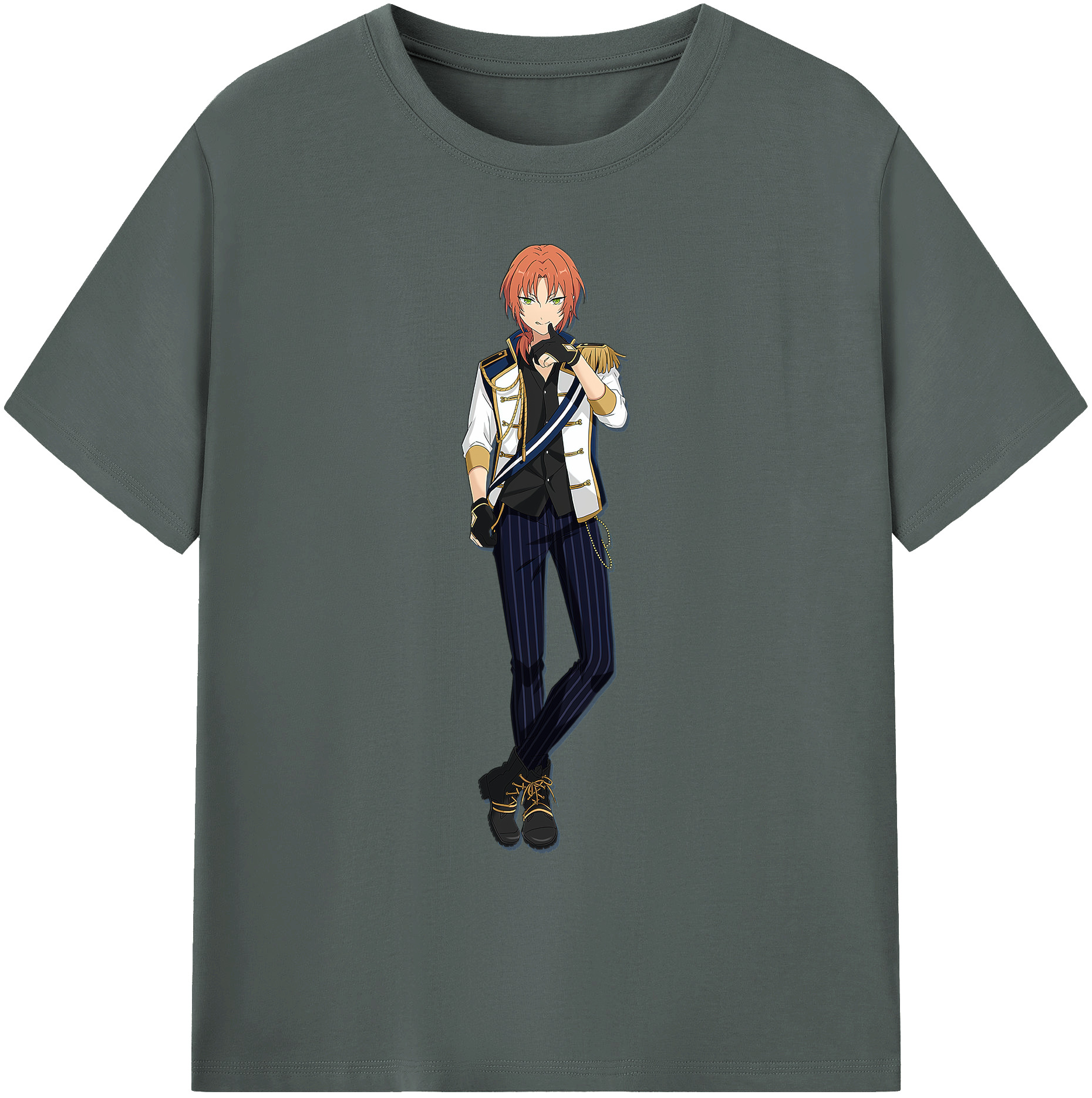 （画像用） あんさんぶるスターズ! Ensemble Stars 綿100％ メンズ半袖Tシャツ｜肌触りやわらか＆通気性